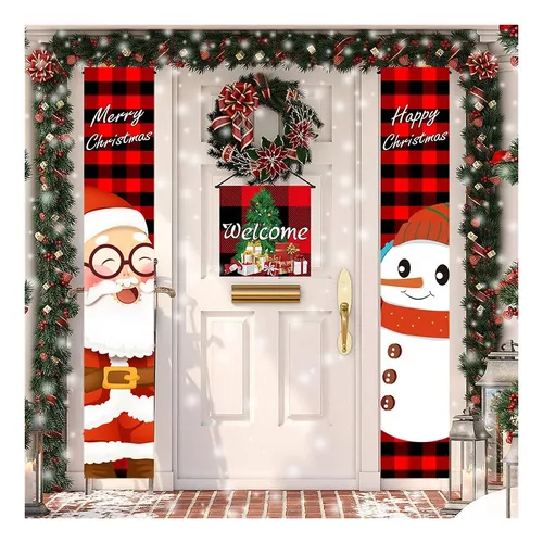 Tercera imagen para búsqueda de adorno puerta navidad