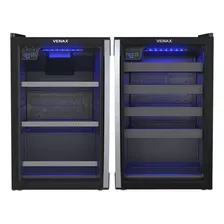 Cervejeira Blue Light Venax +adega 100l Porta Invertida 220v Cor Preta Fosca