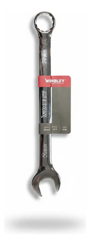 Llave Combinada Cromada Wembley 20mm Acero Cr-v 7918 Dgm Gris