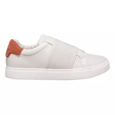 Tenis Calvin Klein De Cuero Con Gamuza Para Mujer