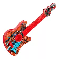 Brinquedo Guitarra Musical À Corda Spiderman Homem Aranha