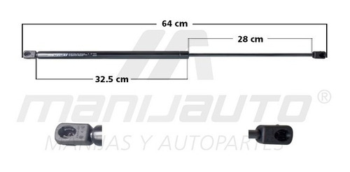 Par Amortiguadores Vidrio Tras Jeep Wrangler 1997 - 2006 Mnj Foto 3