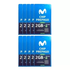 Pack 10 X Chip Movistar Prepago