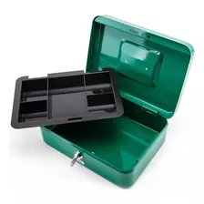 Caja Para Dinero Metálica 10 Pulgadas Adir 323 Color Verde