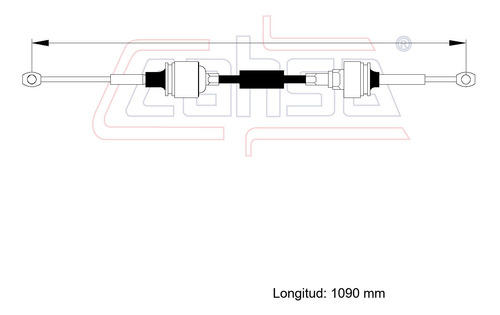 Cable Selector De Velocidades Para Mercury Topaz 2.3l 1984 Foto 2