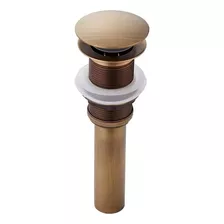 Válvula Tip Top Para Bacha Lavatorio Bidet Color Bronce