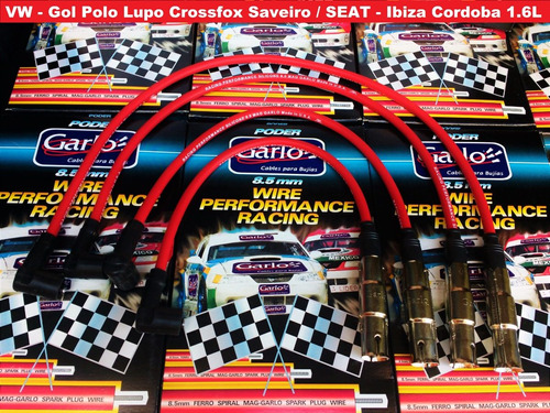 Garlo Race 8.5mm Ibiza Vw Gol Polo Lupo Crossfox Saveiro 1.6 Foto 2