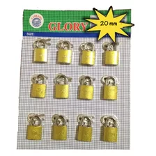 Cadeado 20mm Cartela C/12 Glory