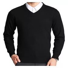 Sweater Hombre Pullover Hombre Escote V Talle Especial