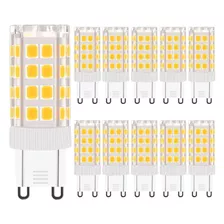 Kit 10 Lâmpadas Led G9 Halopim 5w Bivolt Luz Branco Quente Lumi