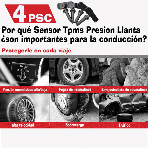 Sensor Tpms Presion 315 Mhz Para Cadillac Cts Dts Sts Foto 2
