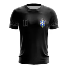 Camisa Camiseta M/c Seleção Brasil Copa Hexa 2022 R 09 Uv50