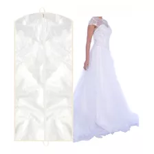 Capa Para Vestido De Noiva Com Zíper 100% Pvc (transparente)