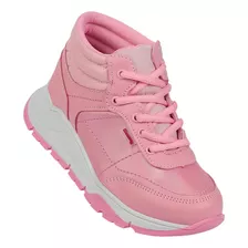 Tenis Moda Piso Niña Rosa Tacto Piel Stfashion 13203712