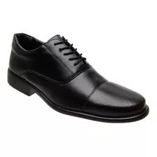 Sapato Milita Formal Preto Masculino Conforto Esport Fino