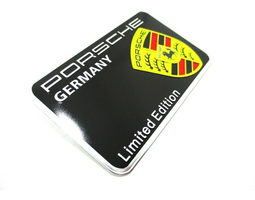 Emblema Porsche Germany Cayenne 911 Limited Autoadherible Foto 2