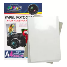 Papel Fotográfico Adesivo A4 20 Fls 80 Gramas Off Paper