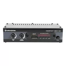Amplificador Receiver Ambiente Hayonik Compact 200od Optico Cor Preto Potência De Saída Rms 20 W
