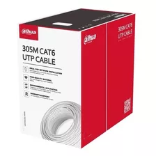 Cable Utp Dahua Cat6 305 Metros 100% Cobre Color Blanco