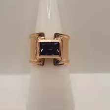 Anillo Oro 18k Con Amatista Rosa