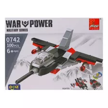 Brinquedo Lego Bloco De Montar Encaixe War Power Avião Caça 