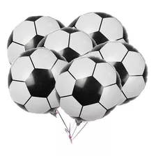 Balão Metalizado Bola De Futebol 45x45cm - Kit C/ 10 Balões