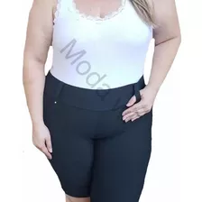 Bermudas Feminina Cottom Plus Size 44 Ao 54 Promoçao