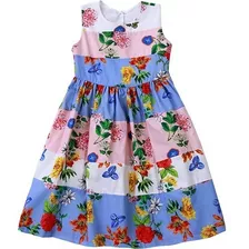 Vestido Precoce Infantil Moda Luxo Meninas Lançamento Verão