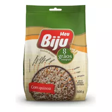 Arroz Integral 8 Grãos Integrais Com Quinoa Meu Biju 500g