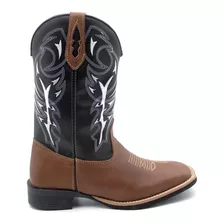 Bota Texana Masculina E Feminina Delegada Country Em Couro 