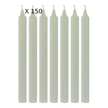  Bartho Velas Vela Palito Cor Branco 150 Velas Numero 6 Grossa 100% Parafina Pura 