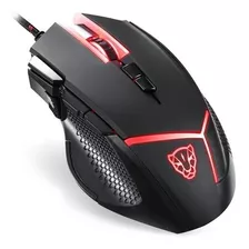 Mouse Gamer Motospeed V18 Hero Leopard Preto Usb Led 6 Cores