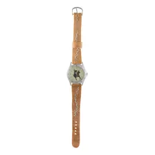 Reloj Malla Partida De Cuero Crudo Con Tejido De Borde ...