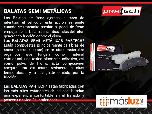 1 Kit Balatas Tras Forenza L4 2.0l 07/08 Partech Foto 5