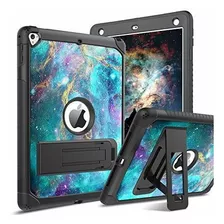 Funda Para iPad Air 2 Color Azul Galaxia Brilla En Oscuridad