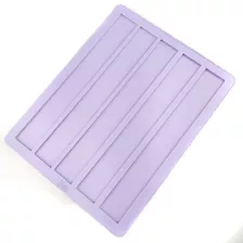 Molde De Silicone Para Resina - 5 Márca-páginas - Grande