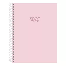 Caderno Universitário Spot Colors Rosa Claro 15 Matérias