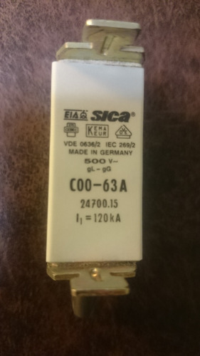 Fusible Sica 500 V  C00-63a  Made In Germany