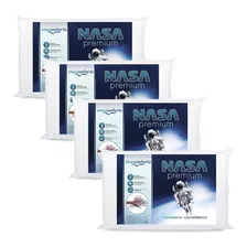 Kit 4 Travesseiros Nasa Viva Conforto Viscoelástico