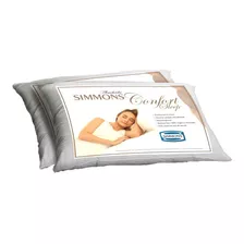 Almohada Confort Sleep Simmons Siliconadas 70 50 Por 2 Envio
