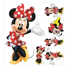 Kit Display 6 Pças + Painel Lona Minnie Vermelha 2,00x1,40