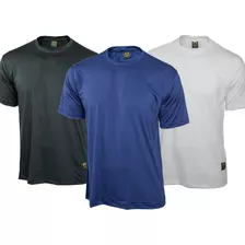 Kit 3 Camisa Camisetas Dry Fit Uv 50+ Ice Tecido Gelado
