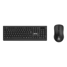 Conjunto Teclado E Mouse Wireless Universal Ergonômico Cor Do Mouse Preto Cor Do Teclado Preto