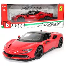 Miniatura Carro Ferrari Sf90 Stradale Race Play 1:18 Burago