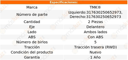 2- Mazas Delanteras Con Abs Xj8 8 Cil 4.2l 2004/2009 Tmk Foto 2