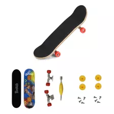 Skate De Dedo Fingerboard Lixa Rolamento + Peças Brinquedo