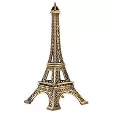 París Torre Eiffel 25 Cm Replica Decorativa Metalica Bronce 