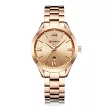 Reloj Curren Dama Malla Metalica Dorado Plateado Rose Gold