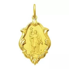 Medalha De Ouro 18k De Santos Médio Escolha Seu Santo