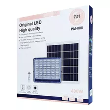 Foco Led De 400w Mas Panel Solar Control Remoto